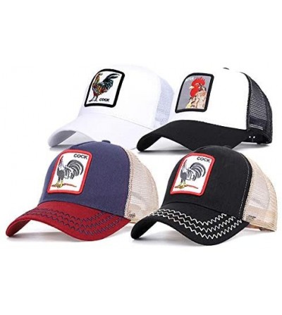Baseball Caps Cock-Animal Snapback Trucker Hat Baseball - Mesh Adjustable for Men - Navy - CR18YUIAI49