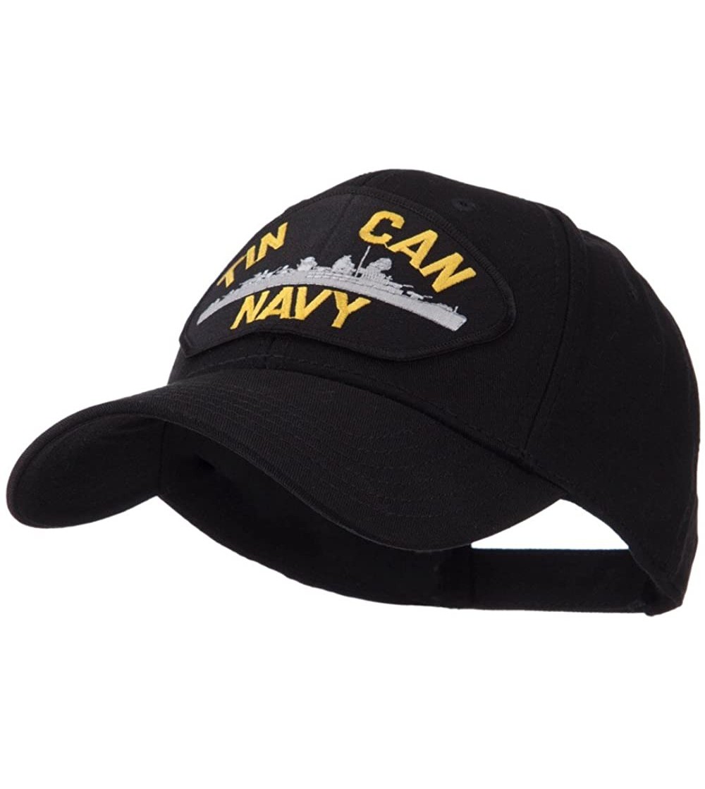 Baseball Caps US Navy Fan Shape Large Patch Cap - Tin Can Navy - CR11FIUC9HV