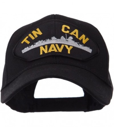 Baseball Caps US Navy Fan Shape Large Patch Cap - Tin Can Navy - CR11FIUC9HV