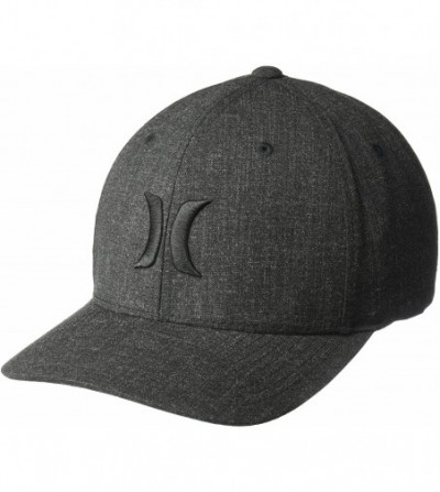 Baseball Caps Men's Black Textures Baseball Cap - Black (Blend) - CP187ELZXO5