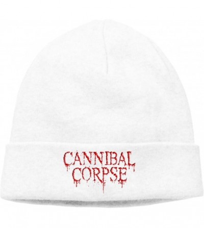 Skullies & Beanies Mens & Womens CANNIBAL CORPSE Skull Beanie Hats Winter Knitted Caps Soft Warm Ski Hat Black - White - CR18...