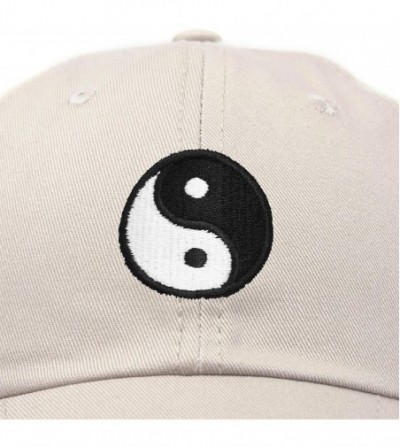Baseball Caps Ying Yang Dad Hat Baseball Cap Zen Peace Balance Philosophy - Beige - C518XI8O936