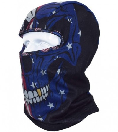 Balaclavas Thin Fleece Ski Face Mask Balaclava for Motorcycle Cycling Hiking Skateboard - Skull&flag - CR18AMYQMCW