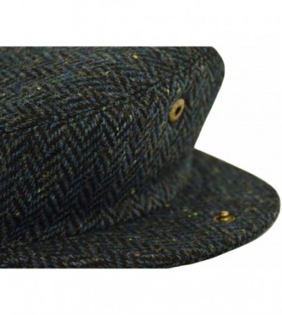 Newsboy Caps Men's Herringbone Flat Ivy Newsboy Hat Premium Wool Gatsby Cabbie Cap - Olive Sprinkle - C318A0OGY4E