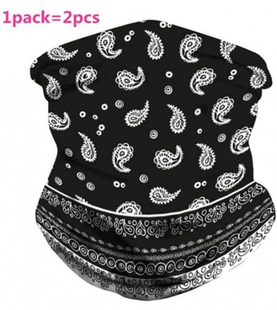 Balaclavas 2 Pcs Face Bandanas Mens Womens Headband Shield Scarf Neck Gaiters - Color V - CA198OSRG3Z