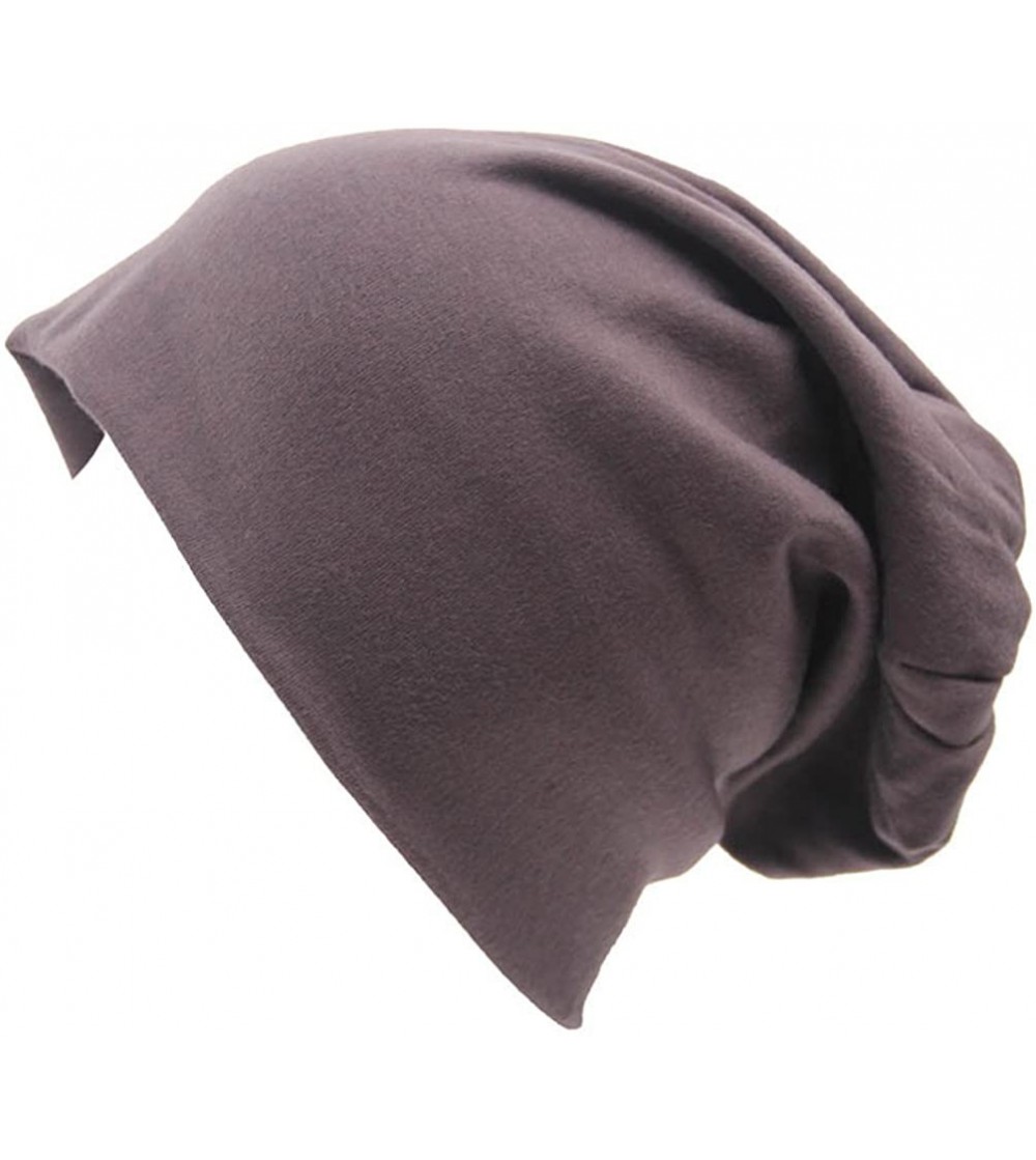 Skullies & Beanies Unisex Fashion Outdoor Sport Beanies Baggy Hippop Cotton Hat Skull Caps - P Dark Grey - CP1865I7NUT