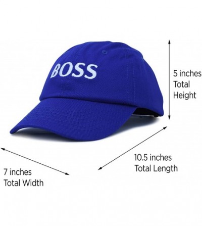 Baseball Caps BOSS Baseball Cap Dad Hat Mens Womens Adjustable - Royal Blue - CK18M9N74GZ