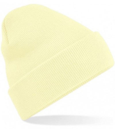 Skullies & Beanies Unisex Original Cuffed Beanie Winter Hat - Pastel Lemon - C41899I90C8