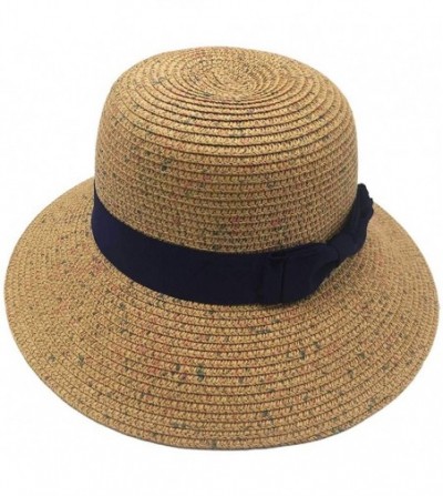 Sun Hats Womens Crushable UV Protection Summer Sun Hat Ladies Wide Brim Adjustable Travel Beach Hat 55-58cm - Am05-brown - CZ...