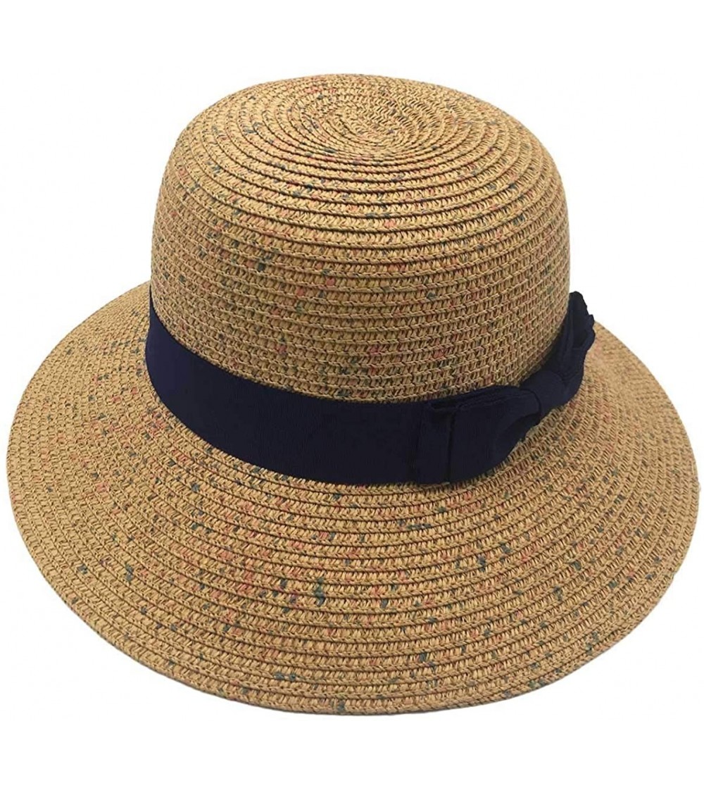 Sun Hats Womens Crushable UV Protection Summer Sun Hat Ladies Wide Brim Adjustable Travel Beach Hat 55-58cm - Am05-brown - CZ...