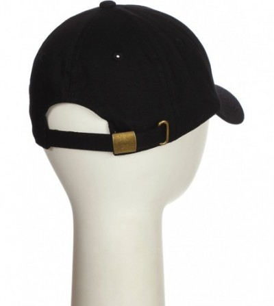 Baseball Caps Customized Letter Intial Baseball Hat A to Z Team Colors- Black Cap White Gold - Letter G - CJ18ESYTSOE