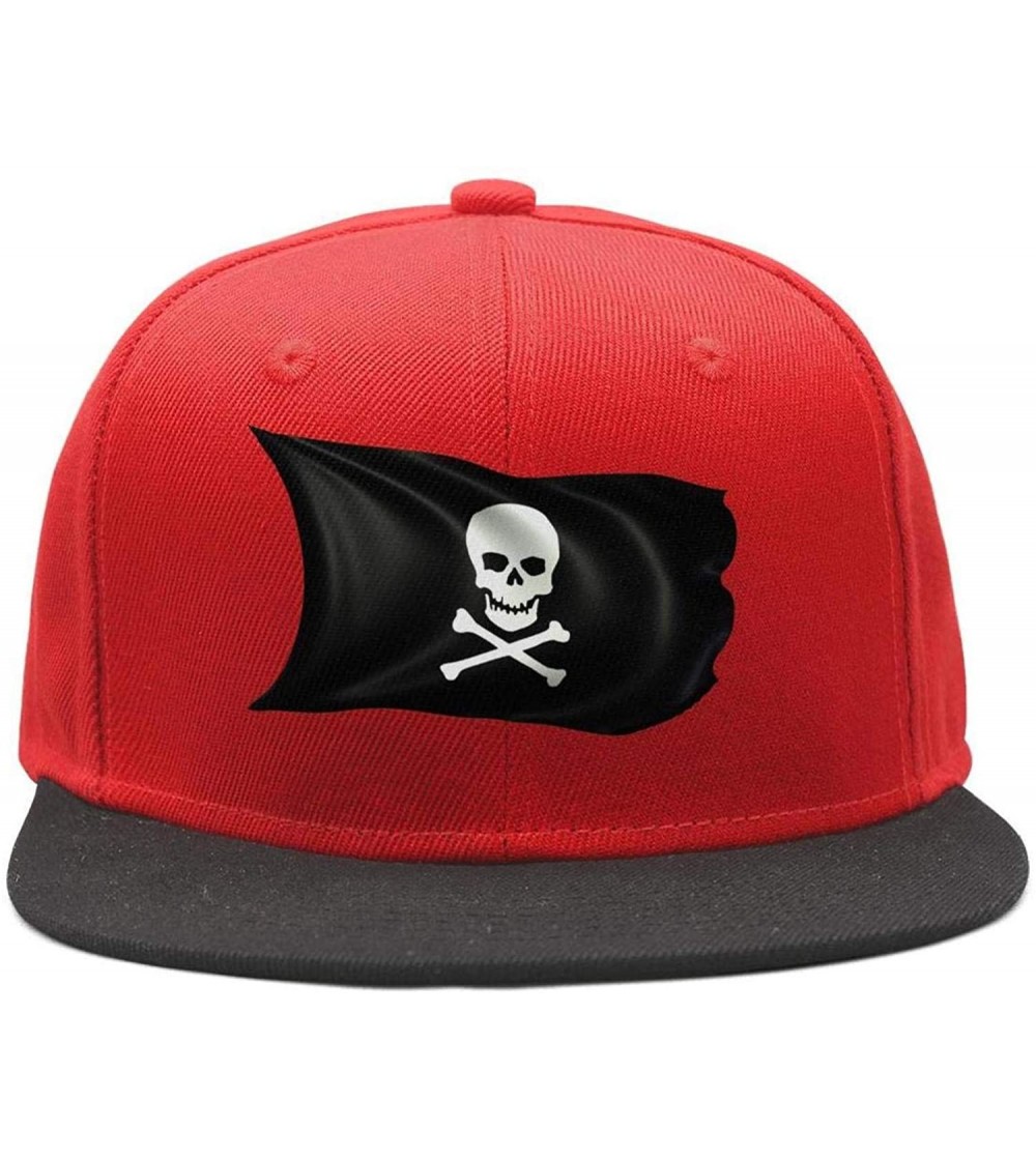 Baseball Caps Skull and Crossbone Pirate Flag Women Men Plain Caps Cool Hat - Pirate Flag Skull-1 - CH18HU5NY8I
