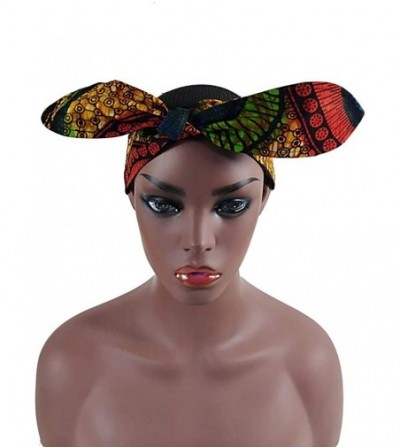 Headbands African Print Headband Hair Accessory for Women/Girls （2 Headbands 1 Big and 1small） - Shape - C718MDMEQYH