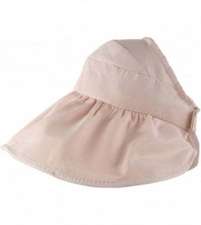 Visors Women's Wide Brim Sun UV Protection Visor Hats for Beach Fishing - A-pink - CJ18NWSW5AE