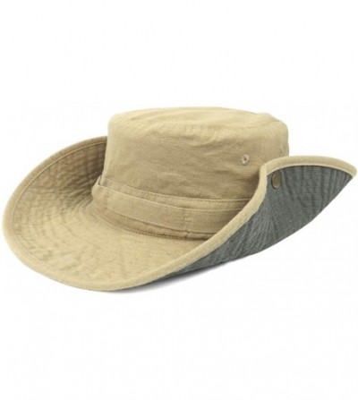 Sun Hats Bucket Hat Wide Brim UV Protection Sun Hat Boonie Hats Fishing Hiking Safari Outdoor Hats for Men and Women - CI18W3...