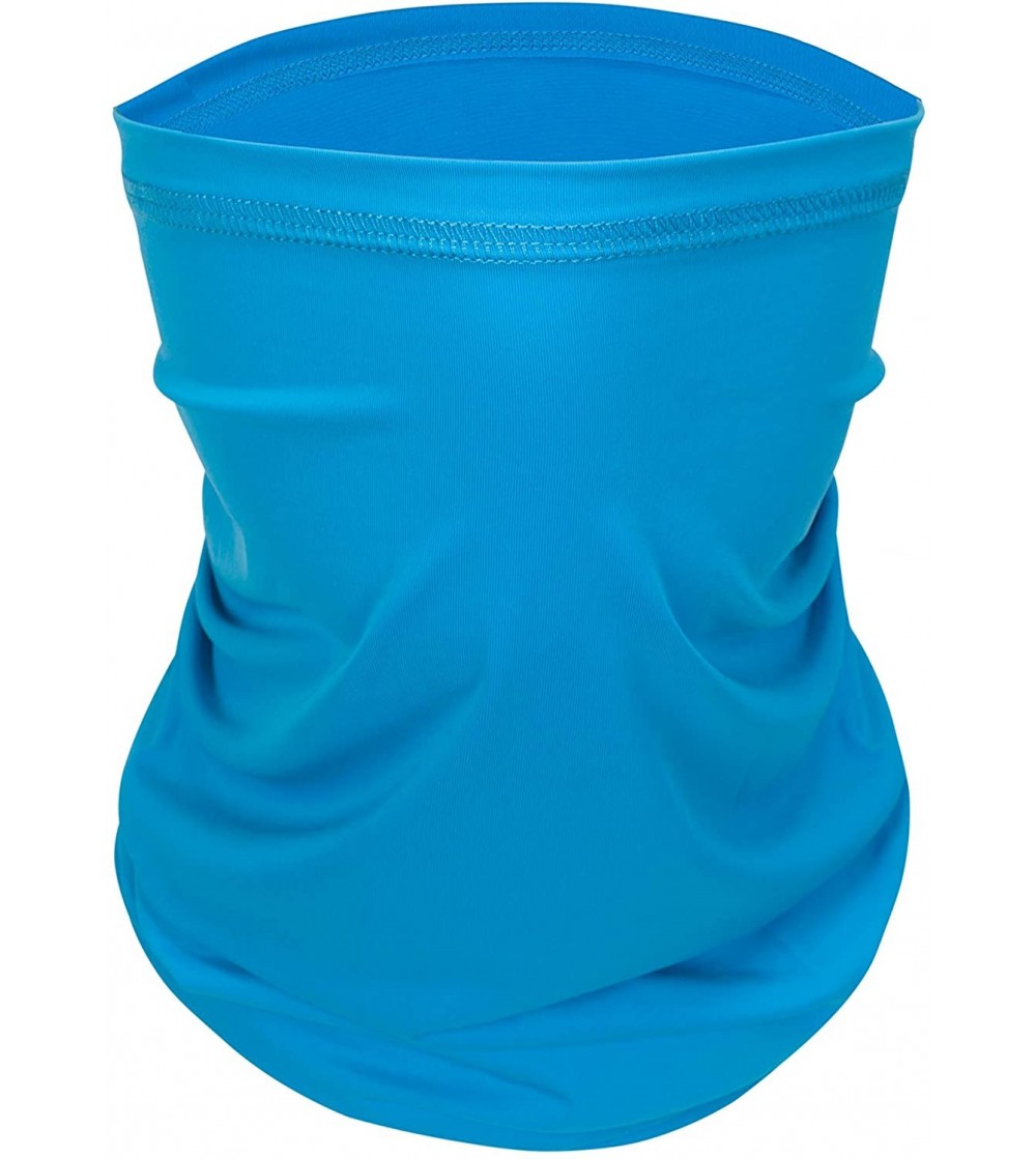 Balaclavas Balaclava Neck Gaiter Scarf Cooling Sports Bandana Face Cover UV Wind Protection Outdoor - Light Blue - CV18R5LNM6A