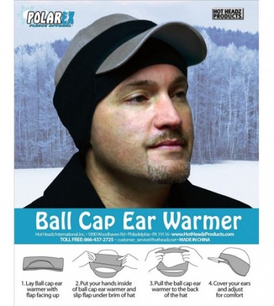 Skullies & Beanies Polarex Ball Cap Ear Warmer - Black - C111B3W0VIH