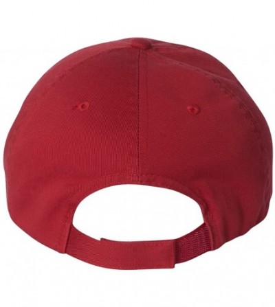 Baseball Caps 100% Organic Cotton Washed Twill Cap - Red - CV12CUEKSJN
