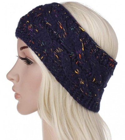 Cold Weather Headbands Women's Hairwarp Cable Knit Winter Headband Ear Warmer Hair Band Turban - V - CX1944M8YO6
