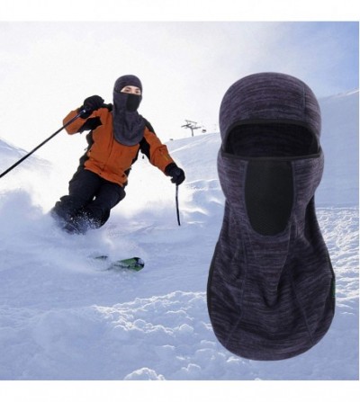 Balaclavas Balaclava-Ski Mask Winter Thicken Outdoor Face Mask Windproof Warmer Hood - 1-pack Blue(thicken) - CC18606XED3