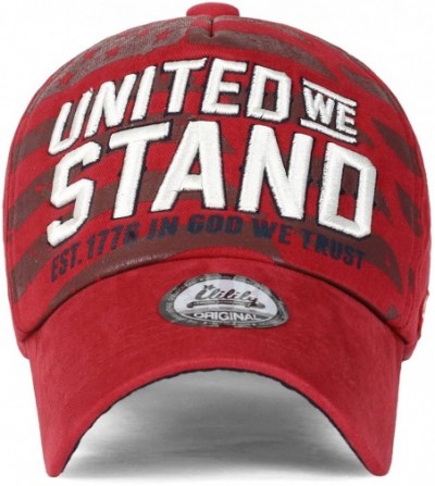 Baseball Caps USA America Flag 4th July Independence Day Trucker Hat Baseball Cap Dad Cap - Red - CG12N2M4L5A