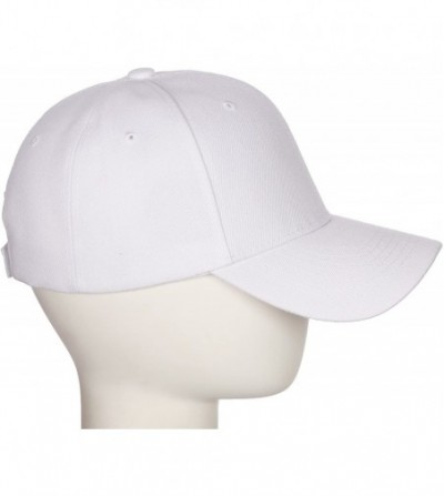 Baseball Caps Customized Initial U Letter Structured Baseball Hat Cap Curved Visor - White Hat Red Blue Letter - CP18I4E8SZ2