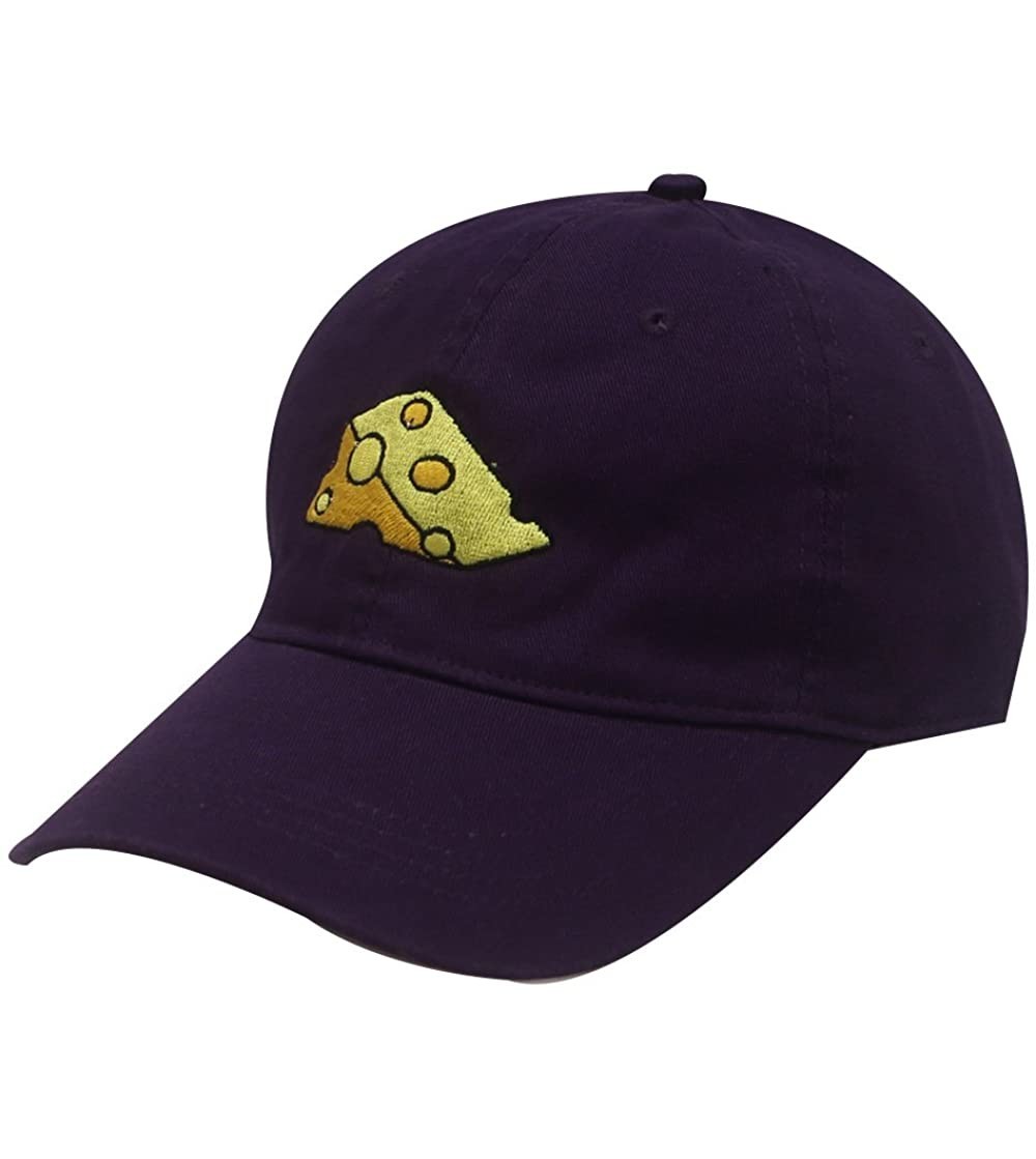 Baseball Caps Cheese Cotton Baseball Dad Caps - Purple - CG12MY0SJLB