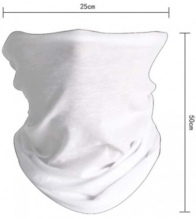 Balaclavas Unisex Seamless Rave Bandana Neck Gaiter Tube Mask Headwear- Motorcycle Face Mask for Women Men Face Scarf - C0197...