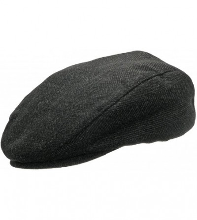 Newsboy Caps Mallard Earflap Casual Herringbone Wool Ivy Cap Hat Newsboy - Brown - CD12DEXU7VX