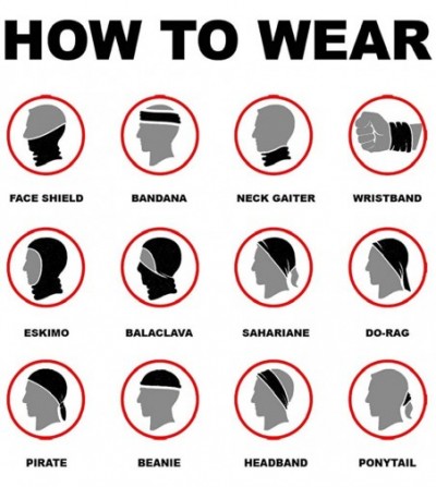Balaclavas Unisex Seamless Rave Bandana Neck Gaiter Tube Mask Headwear- Motorcycle Face Mask for Women Men Face Scarf - C0197...