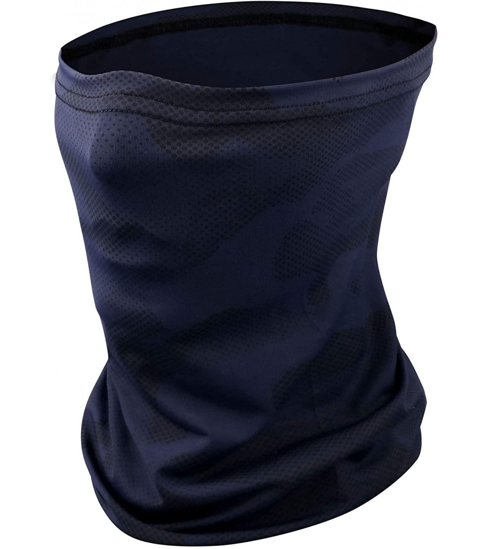 Balaclavas Quick Dry Sports UV Protection Head Wrap Face Scarf Neck Gaiter Bandana Balaclava - 1 Pack Blue Camo - CA197W7IOSM