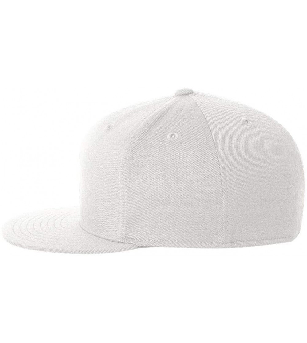 Baseball Caps Flexfit Flat Bill Cap - White - CT11664IFRB