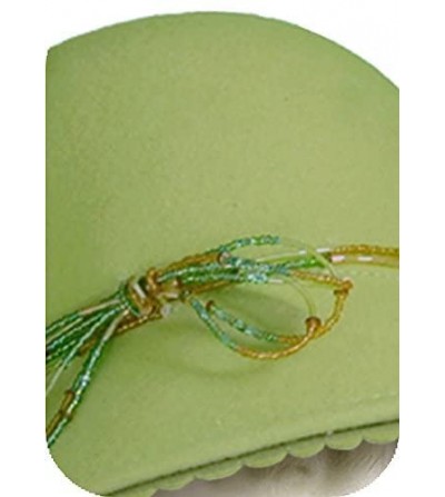 Bucket Hats Soft-As-Cashmere Felt Bell Cloche Hat - 47800 - Kiwi Green - CD118CQDHT7