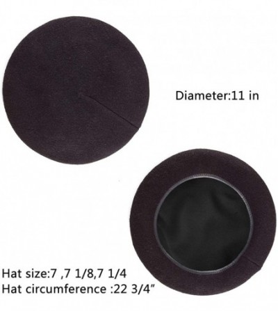 Berets British Military Berets for Men - Women Warm Knit Beret Hat Spring Hat Soft - 002 Mix Black (With Cotton Lining) - CR1...