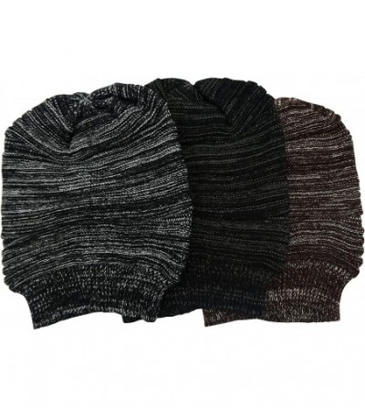 Cold Weather Headbands 3 Pack Womens Winter Knit Headband & Hairband Ear Warmer & Beanies - White/Coffee-wt/Black-ch/Black - ...