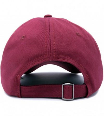 Baseball Caps Embroidered Mom and Dad Hat Washed Cotton Baseball Cap - Mom - Maroon - C618Q6LDCN7