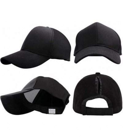 Sun Hats Ponytail Baseball Glitter Ponycaps Adjustable - Aa-classic-black - C318R3NNUNX