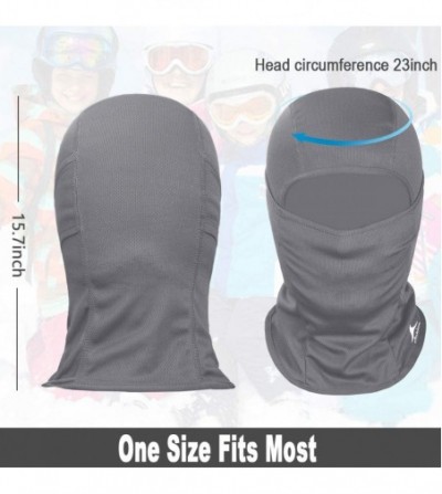 Balaclavas Balaclava Face Mask UV Protection for Men Women Ski Sun Hood Tactical Masks - Gray - CK18QHN4T68