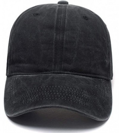Baseball Caps Hip Hop Snapback Casquette-Embroidered.Custom Flat Bill Dance Plain Baseball Dad Hats - Black-1 - CN18HKEQRTW