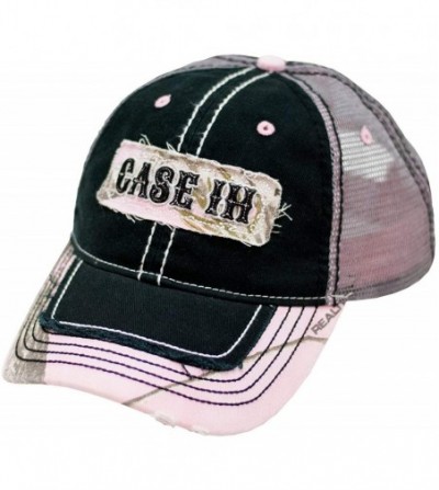 Baseball Caps Ladies Black & Pink Camo Mesh Back Cap - Officially Licensed - C118I6U3N8N