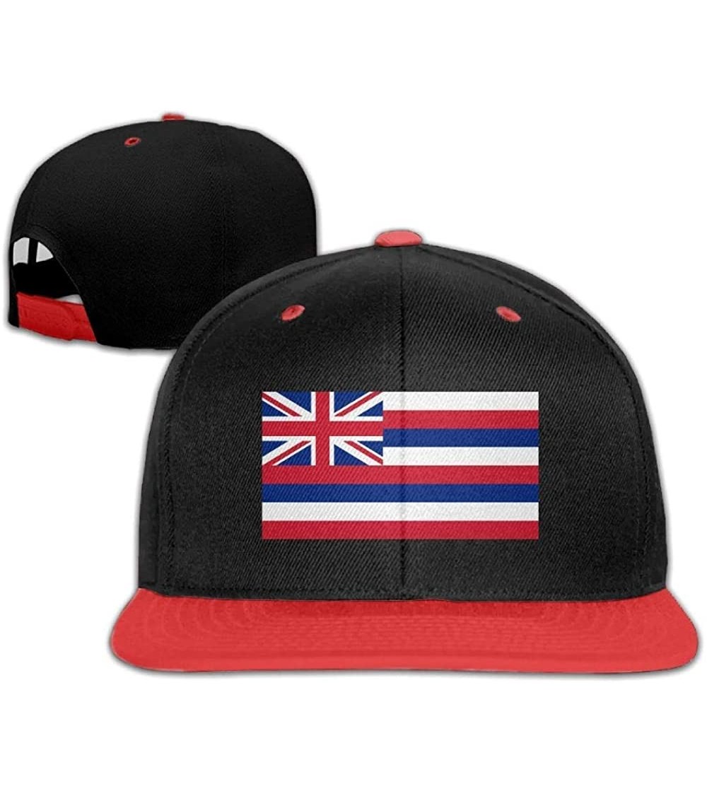 Baseball Caps Flag of Hawaii Adjustable Trucker Caps Unisex Sandwich Hats - CQ18I7ZUNYA
