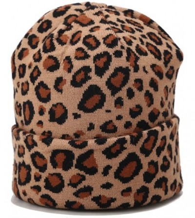 Leopard Beanie Trendy Pattern Knitted