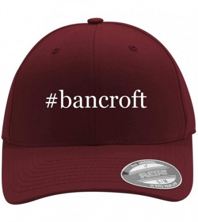 Baseball Caps Bancroft - Men's Hashtag Flexfit Baseball Cap Hat - Maroon - CR18UZ752S5