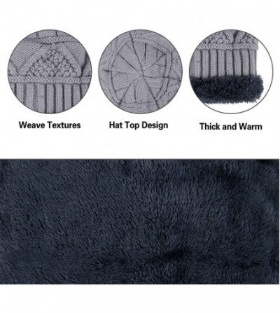 Skullies & Beanies 2 PCS Winter Slouchy Beanie Hat Scarf Set- Fleece Lined Thick Warm Soft Skull Cap & Neck Warmer for Men Wo...