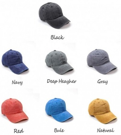 Baseball Caps Men's & Womens Fashion with Willie Nelson Outlaw Music Funny Logo Adjustable Jeans Cap - Natural - CF18AW3NM8A