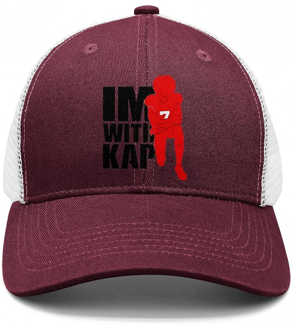 Baseball Caps ImWithKap Flat-Brim Baseball Caps Unisex Adjustable Hat - Imwithkap-3 - C718GH8WXW2