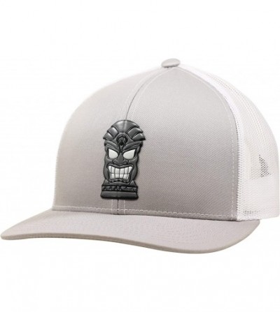 Baseball Caps Trucker Hat - Tiki Beach Rasta - Silver/White - C818WHOYSHM
