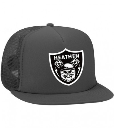 Baseball Caps Shield Foam Trucker Hat - Black - CO18KRDW6YS