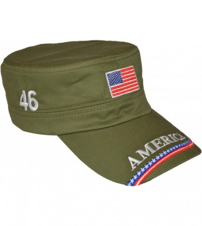 Baseball Caps USA Baseball Cap Polo Style Adjustable Embroidered Dad Hat with American Flag for Men and Women - C418W6HEOUG
