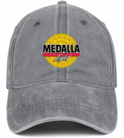 Baseball Caps Medalla Light Women Men Denim Ball Cap Adjustable Snapback Sun Hat - Medalla Light-6 - CQ18WL26EQZ